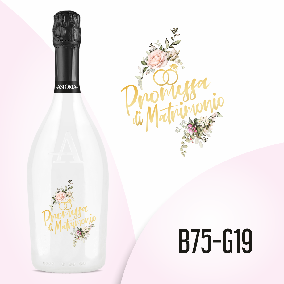 BOTTIGLIA PROSECCO PROMESSA DI MATRIMONIO